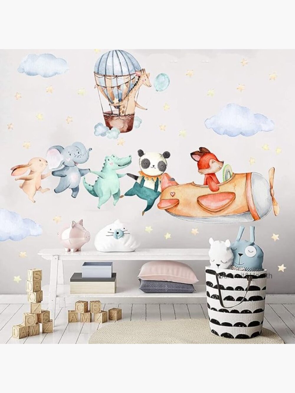 Woodland Animals Wall Stickers Nursery Decor 34pc Vinyl Decals
